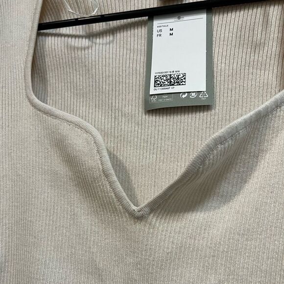 NWT H&M beige sweater size M - Picture 4 of 10
